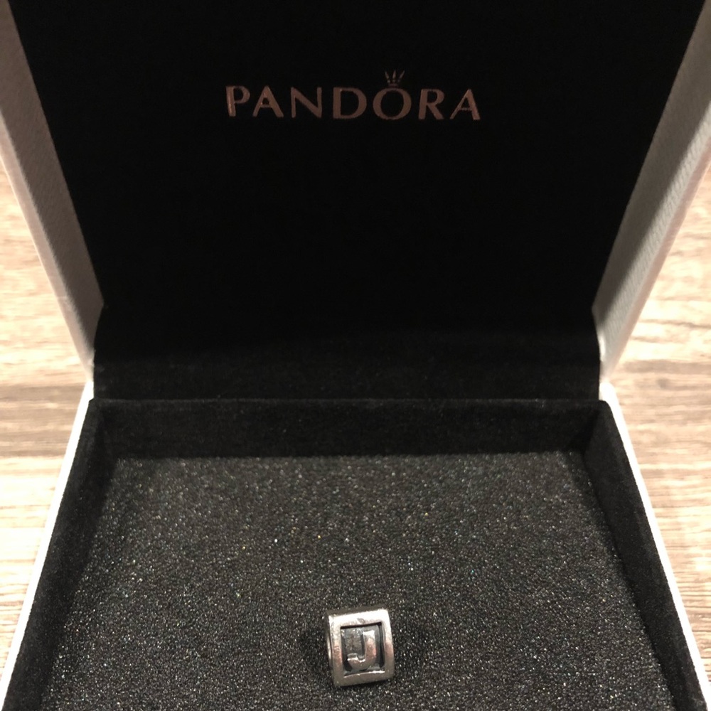 Authentic Pandora “J” Initial Charm!